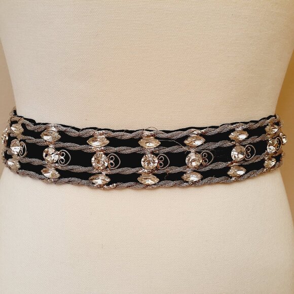 Rhinestone Embellished Belt - Picture 6 of 13